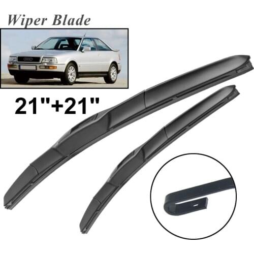Okowiper RHD & LHD Front Wiper Blades For Audi 80 1991 - 1995 Windshield Windscreen Front Window 21"+21"