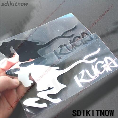 Horse Sports Sticker Racing Windows Door Body Decal Car Styling Fit For ford kuga 2018 2017 2013 2014 2015 2008 accessories