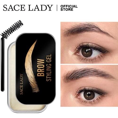 Lasting Eyebrow Styling Gel Makeup 4D Natural Colorless Eye Brow Soap Cosmetics Wholesale Eyebrow-shaped soap eyebrow cream
