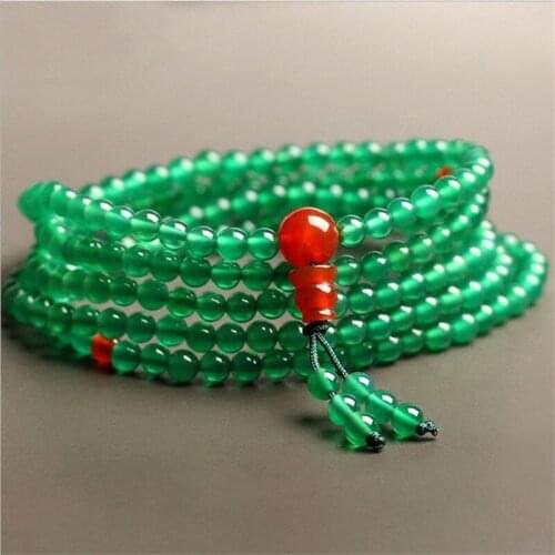 Green Bracelet Male Green Natural Bracelet Stone Beads Bracelets Men Strand Charm Jewelry Round Bangle for Women Bracelet