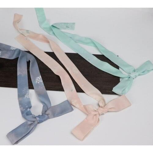 1pcs Hanfu Printed Hair Band Ancient Style Hair Accessories Daily Cosplay Prop Bowknot Decoration Women Girl Gift