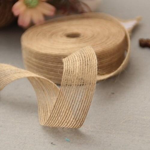 10meters natural jute burlap ribbon Craft Gift Wrap wedding decor decoracion vintage mint green party supplies