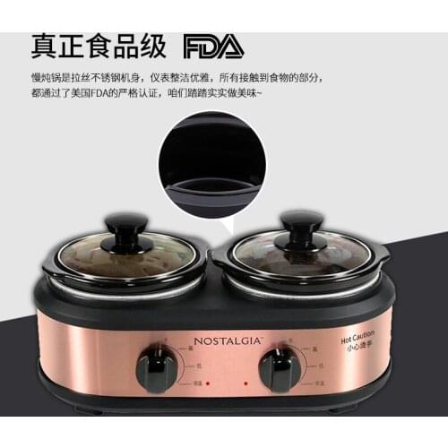 Household Automatic Slow Cook Congee Artifact Soup Stew Health Pot Earthenware Pot Birds Nest Water-Proof Electric Stew Pot