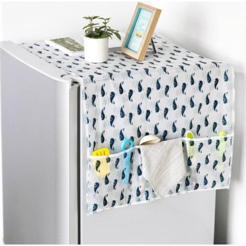 ALONG Household Waterproof Refrigerator Dust Cover With Storage Bag For Kitchen Washing Machine Covers Accessories Supplies