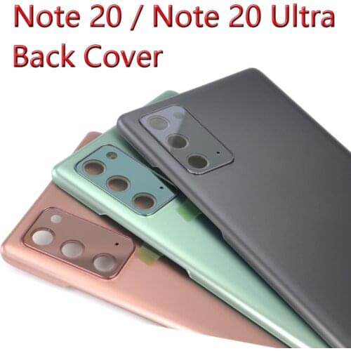 Glass Housing Back Cover Cases For SAMSUNG Galaxy Note 20 Note 20 Ultra Note20 Ultra Note20+ Phone Rear Battery Door