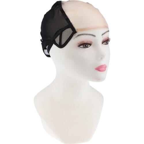 Black Stretchy Lace Front Close End Wig Caps Wig Making Tools