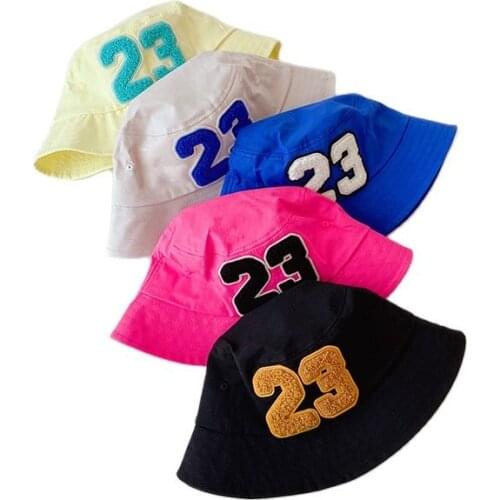 Solid Color Cotton Spring Summer Kids Boys Girls Denim hat gold silver fisherman hat fashion stage sun hat Beach Caps