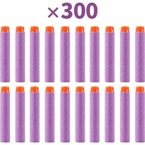 300PCS Darts For Nerf Soft Hollow Hole Head 7.2cm Refill Darts Toy Gun Bullets for Nerf Series Blasters Xmas Kid Children Gift