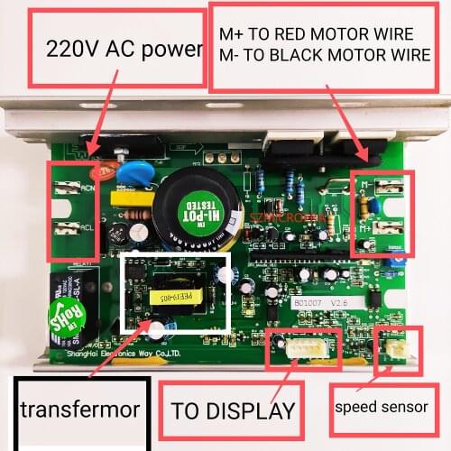 Treadmill Motor Controller Power Board B01007 V2.6 for Johnson T10 T21 T120
