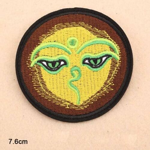Colourful Sun Mushroom Unicorn Wholesale Iron On Embroidered Clothes Patches For Clothing Stickers Garment Apparel Accessories
