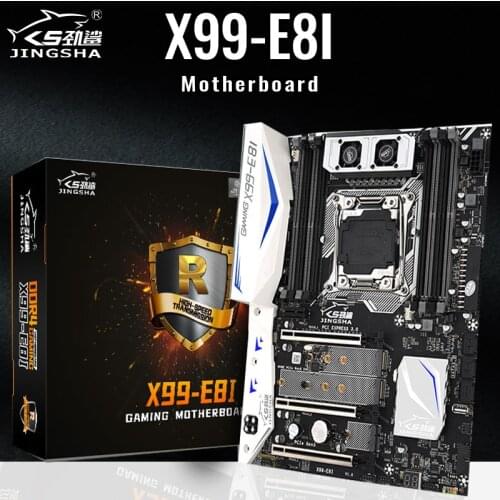 JINGSHA X99-E8I Motherboard Support Intel XEON E5 LGA2011-3 V3/V4 CPU DDR4 ECC REG Memory USB3.0 ATX Server Support Turbo Boost