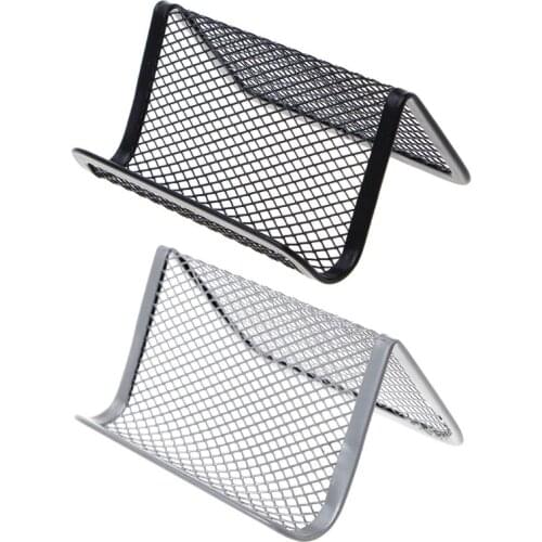 Metal Mesh Business Card Holder For Desk Office Business Card Holder Collection Dropshipping