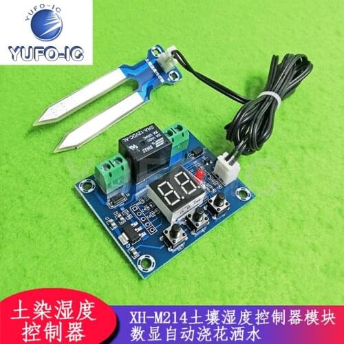 3pcs XH-M214 Soil Humidity Controller Module Digital Display Accurate Flower Pot Digital Display Automatic Watering Sprinkler
