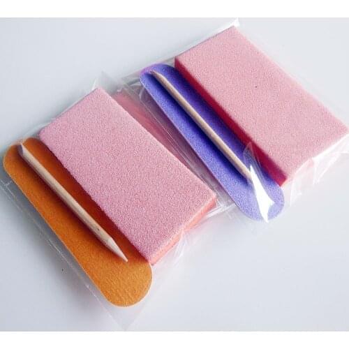 200pcs mini manicure set pedicure kit disposable nail kit hotel manicure tool wholesale nail buffer block cuticle wood stick