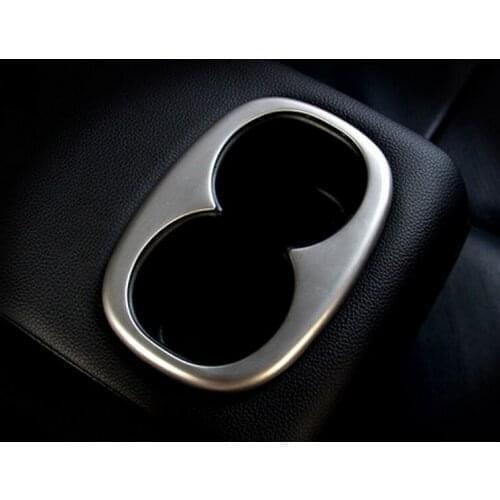 Car stainless steel rear seat cup holder decoration trim for MITSUBISHI Outlander 2013-2019/ASX 2011-2019
