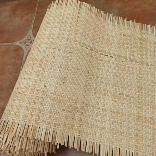 50-95cm Natural Indonesian Rattan Material L Shaped Wicker Cane Webbing Roll Furniture Chair Table Cabinet Door Ceiling Decor