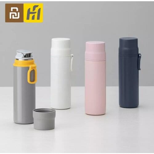 New XIAOMI Funhome 450ml Thermal Cup Bottle Stainless Steel Thermal Vacuum Water Bottle Hot Coffee Lid Travel Cup Mug
