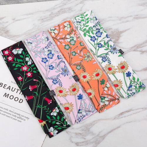 Designer New Bag Scarf Double-Sided Print Womens Silk Scarf Ladies Accessories Hair Bands Fashion Luxury Brand Girls Bandana