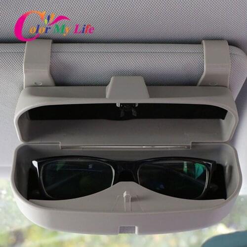 New Sun Visor Car Glasses Sunglasses Holder Case for Renault Koleos Fluenec Latitude Sandero Kadjar Captur Talisman Megane