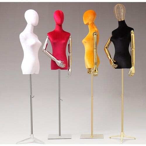 New Style Hot Sale Colorful Velvet Clothing Fabric Mannequin Dressmaking Model Customized Hot Sale