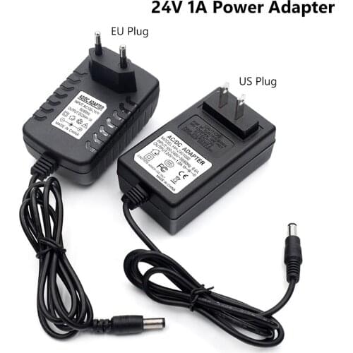 US EU Plug DC 24V Practical Supply Adapter 1A Power Supply Adapter Transformer 100-240V AC to DC Hoverboard Charger
