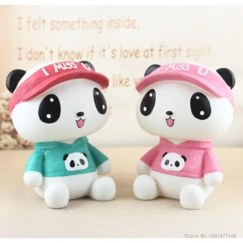 Cute Panda Cartoon Anti-fall Vinyl Piggy Bank Large Piggy Bank Adult Piggy Bank Child Gift Piggy Bank