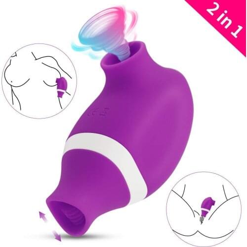 SWT Sucking Vibrator Sex Toy for Women Nipple Stimulator Licking Sucker Vibrator Female Clitoris Tongue for Adults Toys Sex Shop