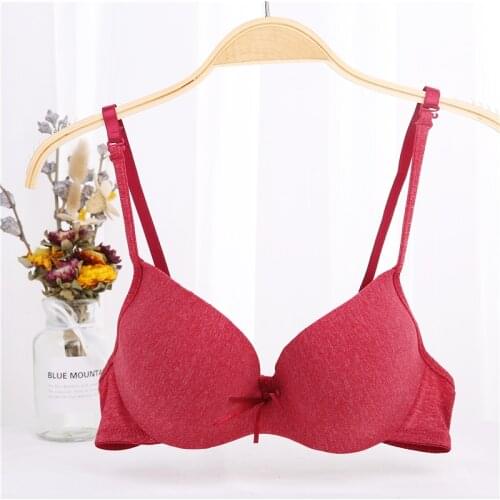 Fatimu Solid Seamless Comfort Brassiere 3/4 Thin Cup Breathable Underwire Bra Push Up Plus Size Underwear for Women 38B 40b