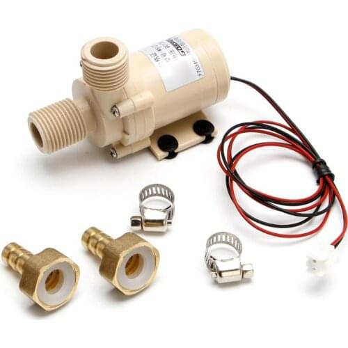 12V 8L/Min Solar Submersible Hot Water Pump Circulation 212 degree F Brushless Motor High Pressure