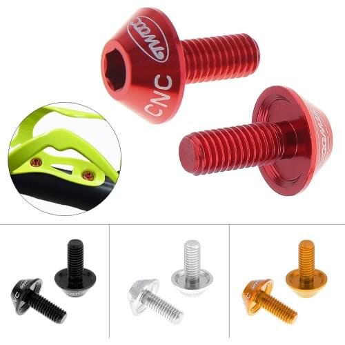2pcs/lot Bicycle Water Bottle Holder Mount Bolts M5x12 Stainless Steel Screw to Install Bike Bottle Cage Rack