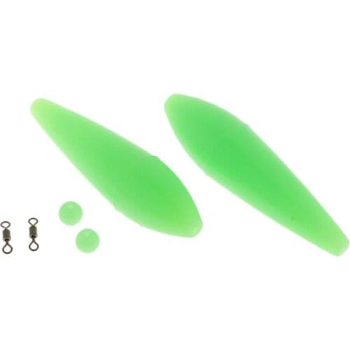 2pcs Plastic Floating Sbirolino Bombarda Trout Pose Floats 4.8g 7.5g