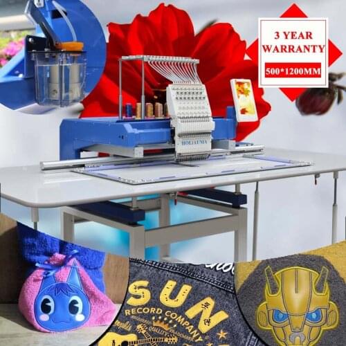 3 Years Quality Warranty!!!Zsk/Brother/T Ajima Quality 1 Head Computer Sewing Embroidery Machine Price Factory 500*1200mm area