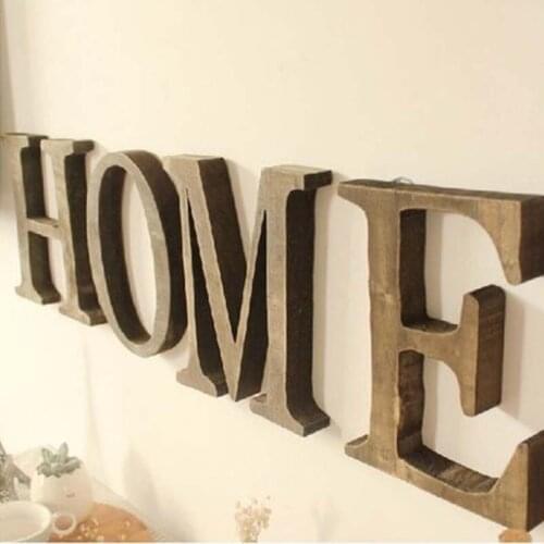 40cm Tall Large Wood English Alphabet Letters Wooden Numbers Ornaments Scrapbooking DIY Art Crafts Home Bar Coffee Wedding Decor