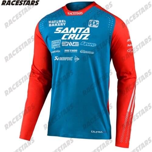 SANTA CRUZ Motocross Jersey Spxcel MTB Downhill Jersey MX Cycling Mountain Bike DH Maillot Ciclismo Hombre Quick Drying Jersey
