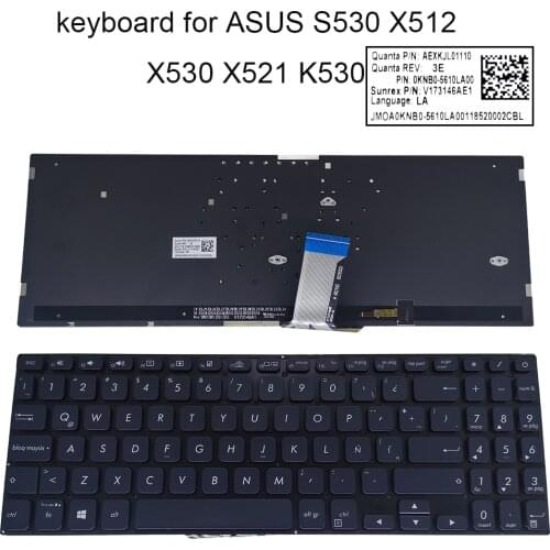 German Latin Backlit Keyboards for Asus VivoBook S530U S530UN S530UA S530FA S530FN laptop GE GR LA keyboard with backlight New