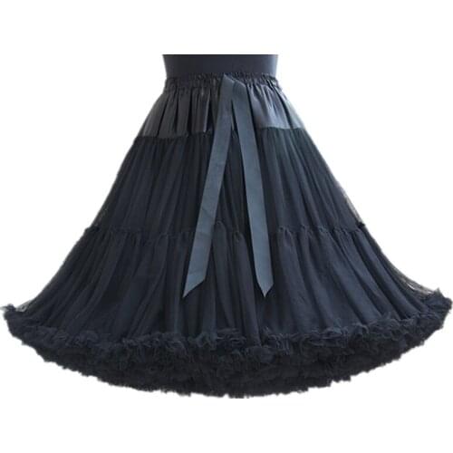 55cm Tutu Skirt Underskirt Women Cosplay Lolita Bublble Skirt Petticoat Underwear Dress Ball Gown