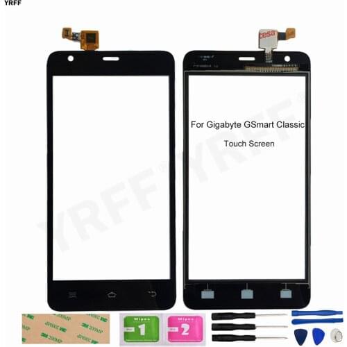 Front Glass Panel Lens Sensor For Gigabyte GSmart Classic Touch Screen Digitizer Repair Assembly Free Shipping