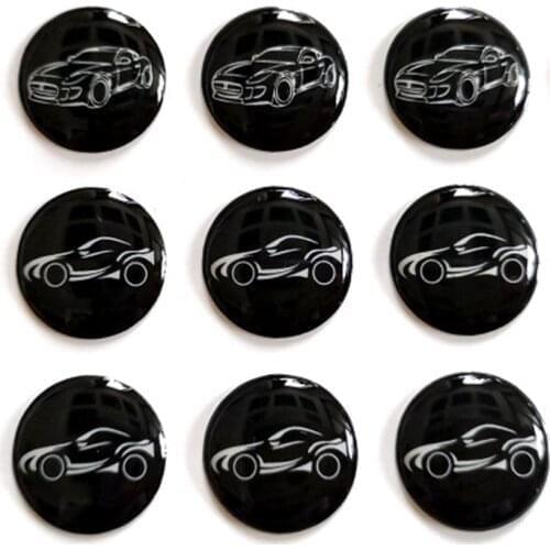14mm car fob key emblem flat bottom Resin epoxy car key Emblem badge for XHORSE remote KEY DIY copy remote logo sticker