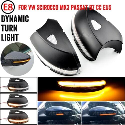 For VW Volkswagen Passat CC B7 Beetle Scirocco For Jetta MK6 LED Dynamic Side Mirror Indicator Blinker Sequential Light
