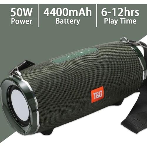 40W Outdoor Bluetooth Speaker Subwoofer TWS Speaker Waterproof Portable Music Player 3600 mAh battery column soundbar caixa de