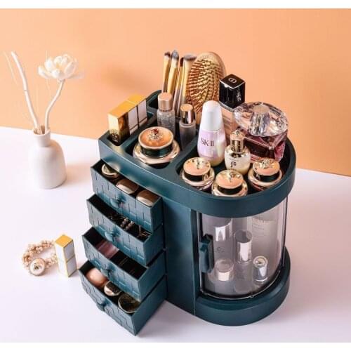 2021 Top Fashion Combined Desktop Cosmetics Storage Box Drawer Dustproof Integrated Skin Care Products Online Celebrity Makeup