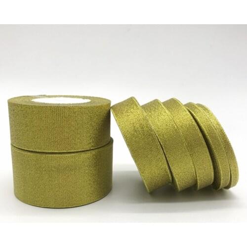 25yards/Roll (6mm-50mm) Golden Silk Satin Ribbon Polyester Ribbon Bow Craft Decor Wedding Christmas Party Decoration