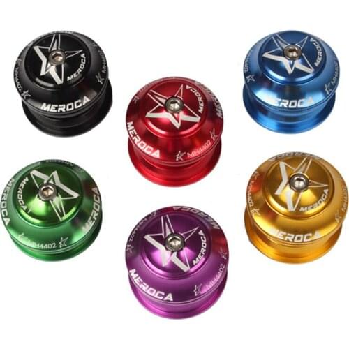 44MM MTB Bicycle Headset Bike Front Fork Bearing Sealed Top Cap Cover Alloy Mountain Bike Parts For 28.6mm Threadless Fork Stem