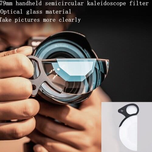 79mm Handheld Semicircular Kaleidoscope Special Effects Filters Photography SLR Camera Accessories Filters Shooting Props
