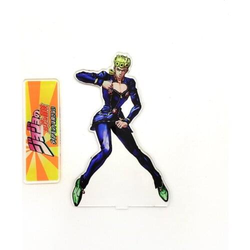 Jojo BIZARRE ADVENTURE Golden Wind Giorno Giovanna acrylic standee figurines desk decoration cake topper anime