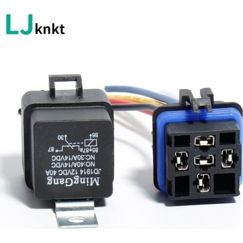 JD1914 auto automatic relay integrated retainer with wire for car truck 12V 40A