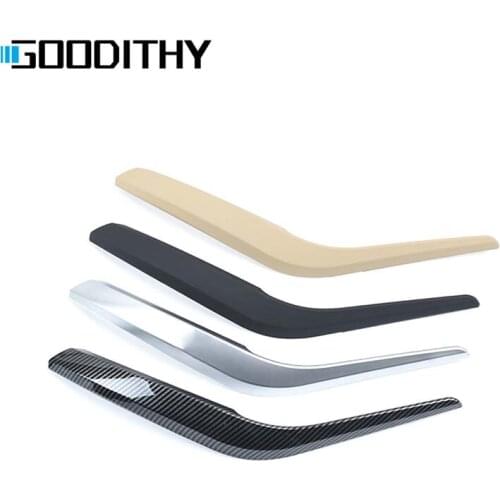 Car Accessories Carbon Fiber Silver Black Beige Interior Door Handle Armrest Outer Cover Trim For BMW X1 E84 2010-2016