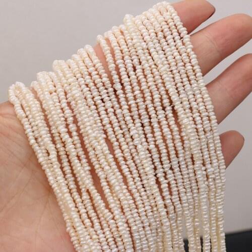 Natural Freshwater Pearl Bead Mini Loose Beads for Making Women Small Peals Necklaces Bracelets Earrings DIY White Size 2-2.5mm