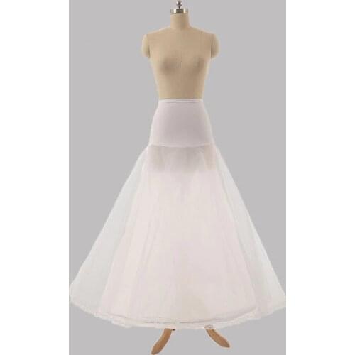 Long Tulle Wedding Petticoat Black A Line Cheap Bridal Underskirt Enaguas Para Vestidos De Novia