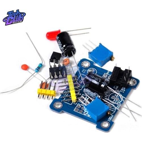 DC 5V-15V NE555 Pulse Frequency Duty Cycle Square Wave Rectangular Wave Signal Generator Adjustable NE555P Module